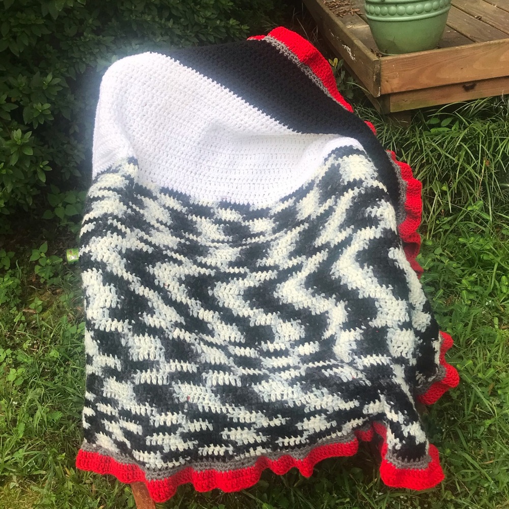 Crochet Afghan handmade throw